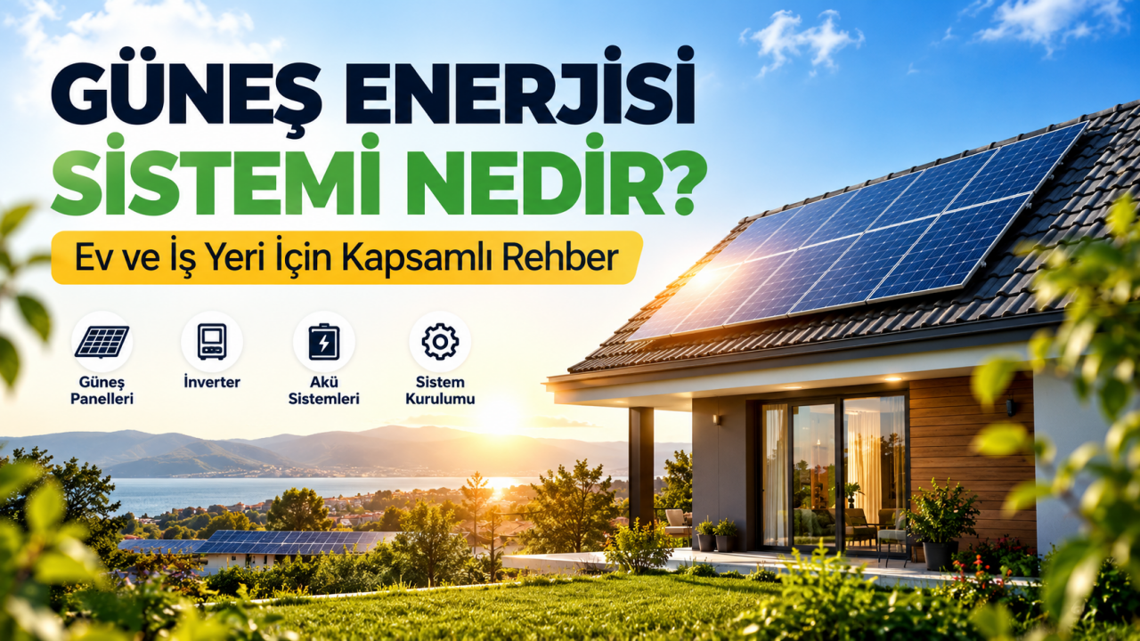 Güneş Enerjisi Sistemi Nedir? Ev ve İşYeri İçin Kapsamlı Rehber