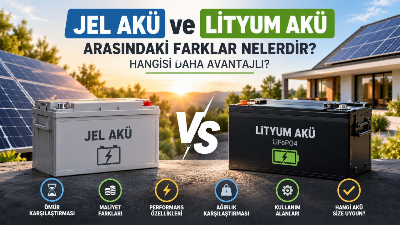 Jel Akü ve Lityum Akü Arasındaki Farklar Nelerdir? 
