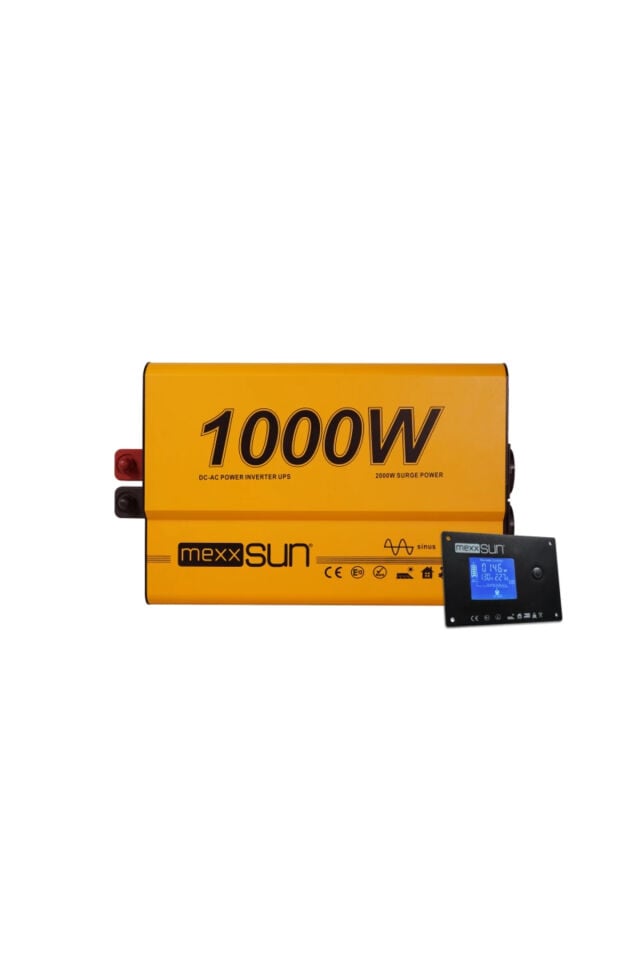 Mexxsun Tam Sinüs UPS (Remote Ekran) 12V 1000W İnverter