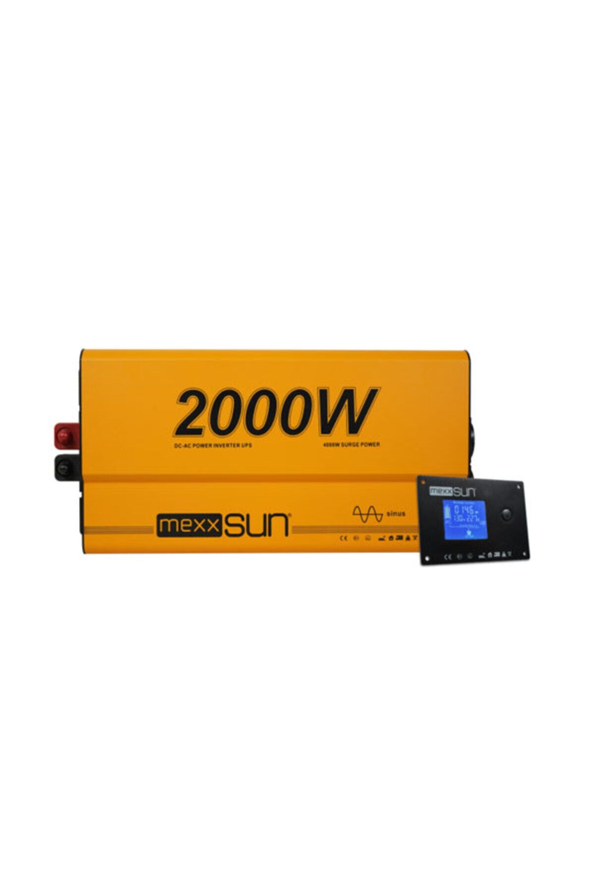 Mexxsun Tam Sinüs UPS (Remote Ekran) 12V 2000W İnverter
