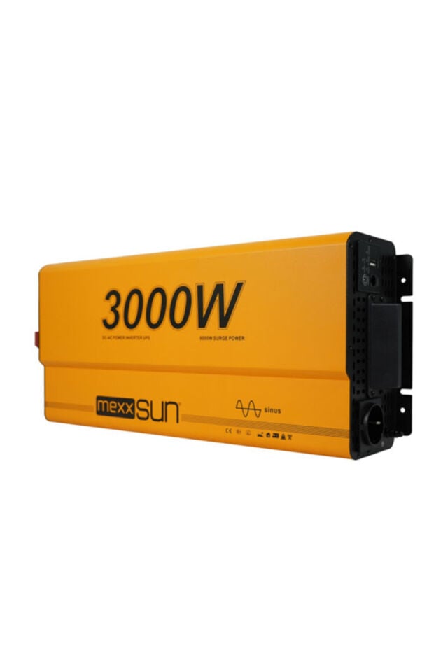 Mexxsun Tam Sinüs UPS (Remote Ekran) 12V 3000W İnverter