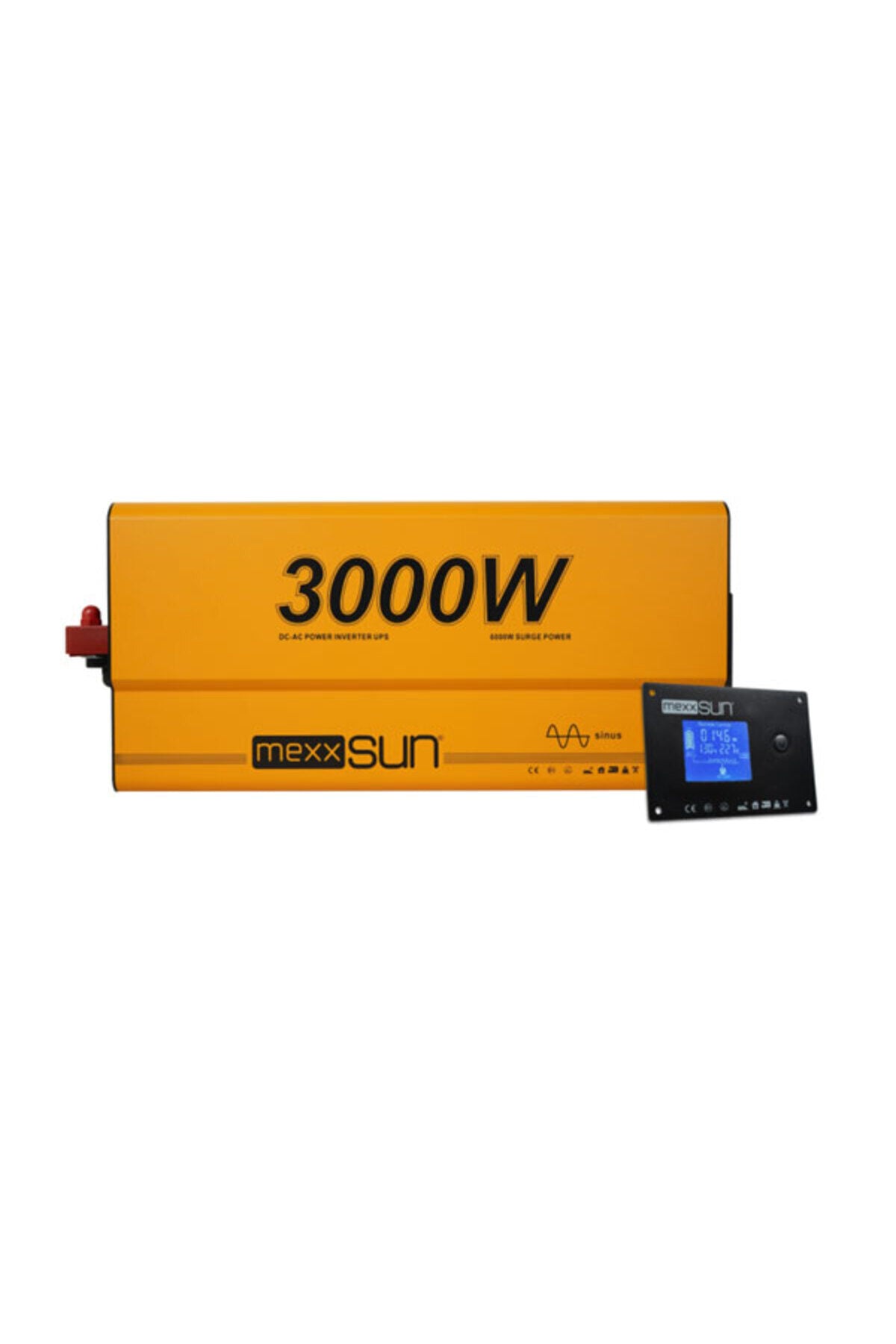 Mexxsun Tam Sinüs UPS (Remote Ekran) 12V 3000W İnverter